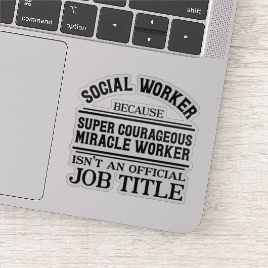 Sticker Travailleur du miroir Social Worker (Détail)