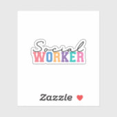 Sticker Travailleur social (Feuille)