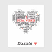 Sticker Travailleur social, Diplôme étudiant, Conseiller s (Feuille)