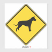 Sticker Traversée de chiens (Feuille)