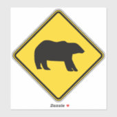 Sticker Traversée de l'ours (Feuille)