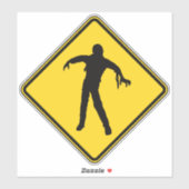 Sticker Traversée de Zombie (Feuille)
