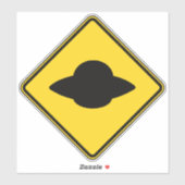Sticker Traversée par OVNI (Feuille)