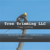 Sticker Tree Cutting société véhicule de la publicité d'en (Devant)