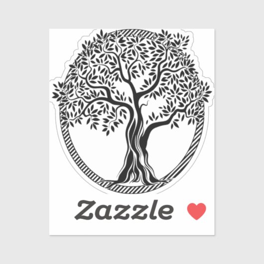 Sticker tree-tree-of life-frame (Feuille)
