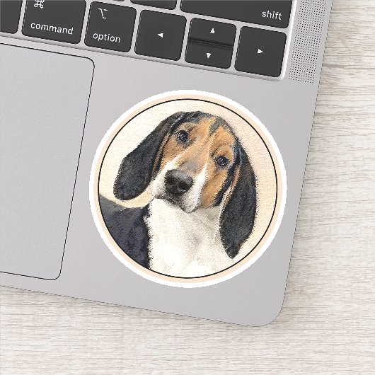 Sticker Treeing Walker Coonhound Peinture - Art original (Détail)