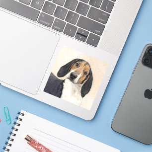 Sticker Treeing Walker Coonhound Peinture - Art original