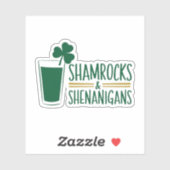 Sticker Trèfles et Farces : Conception de la Saint-Patrick (Feuille)