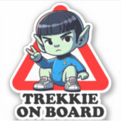 Sticker Trekkie on board (Devant)