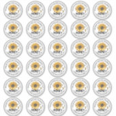 Sticker Trente 2" Honey Sunflower imperméable Mason Étique (Devant)