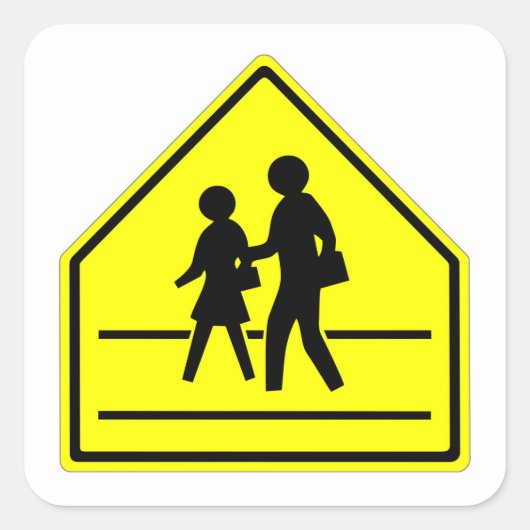 Sticker très amusant Classic School Crossing Stick (Devant)