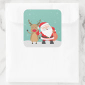 Sticker très mignon du Père Noël et du renne (Sac)
