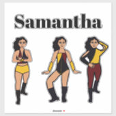 Sticker Tri Style Dancer Gold Cherry #2 (Feuille)