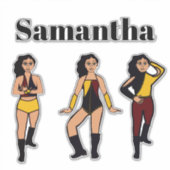 Sticker Tri Style Dancer Gold Cherry #2 (Devant)