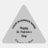Sticker triangle d'affaires Grey Saint Patrick (Devant)