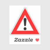 Sticker Triangle d'alerte (Feuille)