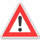Sticker Triangle d'alerte (Recto)