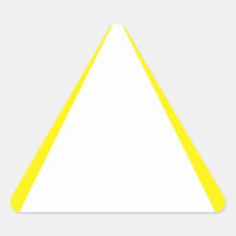 Sticker triangle d'avertissement jaune générique