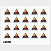 Sticker triangle de basket (Feuille)