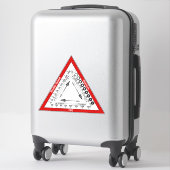 Sticker Triangle d'exposition (Sur valise)