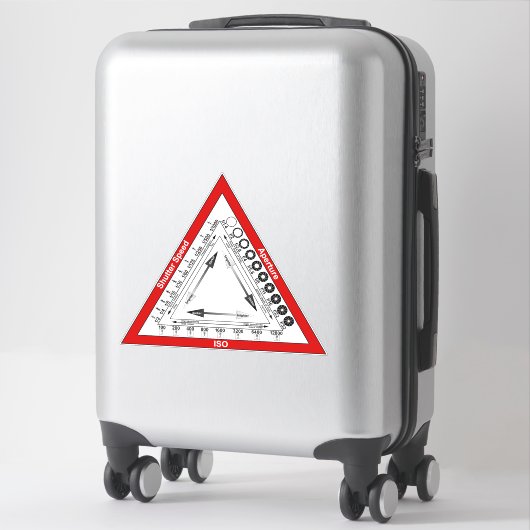Sticker Triangle d'exposition (Sur valise)
