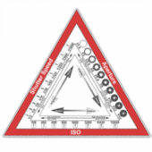 Sticker Triangle d'exposition (Devant)