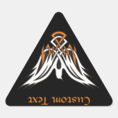 Sticker triangle d'oiseaux celtiques (Devant)