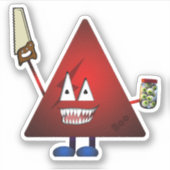 Sticker Triangle Halloween Character - #6 BOO (Devant)