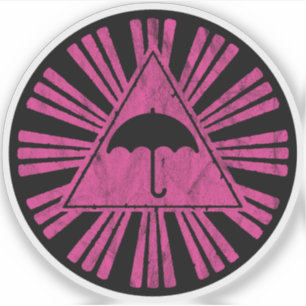 Sticker Triangle magique Pluviophile (rose)