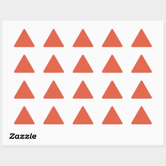 Sticker triangle orange choquant (Feuille)