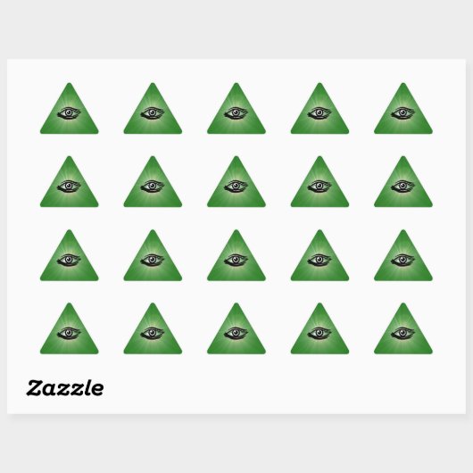 Sticker triangle pour yeux (Feuille)