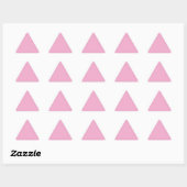 Sticker triangle rose pastel clair (Feuille)