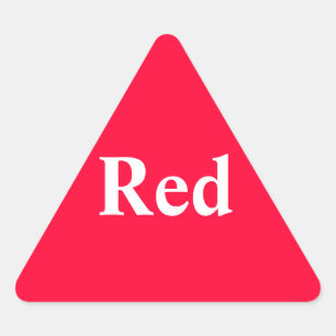 Sticker triangle rouge