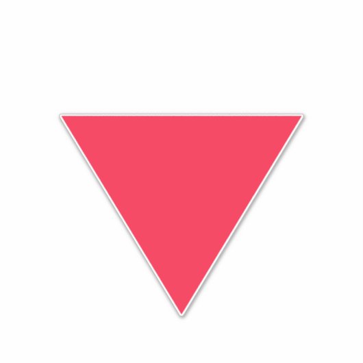 Sticker triangle rouge inversé (Devant)