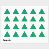 Sticker triangle vert shamrock (Feuille)