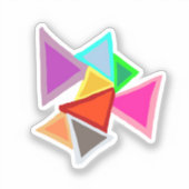 Sticker Triangles Colorés  (Recto)