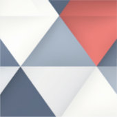 Sticker Triangles dans les tons gris avec le rouge (Devant)