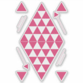 Sticker Triangles géométriques roses (Devant)