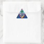 Sticker Triangulaire A bas prix ! Drapeau Guam (Sac)