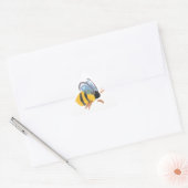 Sticker Triangulaire Abeille aquarelle (Enveloppe)