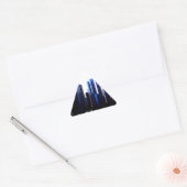 Sticker Triangulaire Abstrait des effets de Downtown Chicago (Enveloppe)