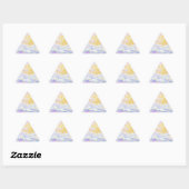 Sticker Triangulaire abstrait, nénuphars de Monet 7 (Feuille)