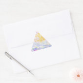 Sticker Triangulaire abstrait, nénuphars de Monet 7 (Enveloppe)