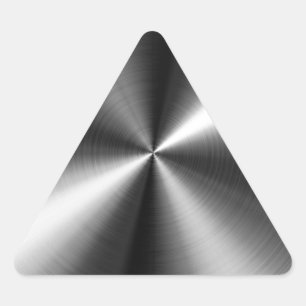 Sticker Triangulaire acier inoxydable