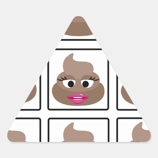 Sticker Triangulaire Afficher plusieurs faces (Devant)