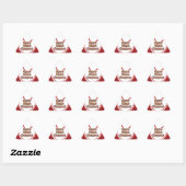 Sticker Triangulaire Afficher un peu de respect Imprimé (Feuille)