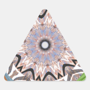 Sticker Triangulaire Africa Asia traditional edgy pattern