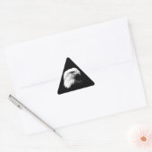 Sticker Triangulaire Aigle noir et blanc (Enveloppe)