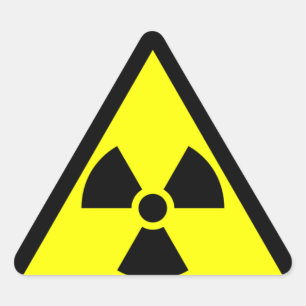 Sticker Triangulaire alerte de radiation