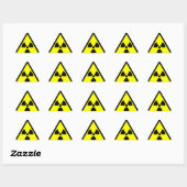 Sticker Triangulaire alerte de radiation (Feuille)